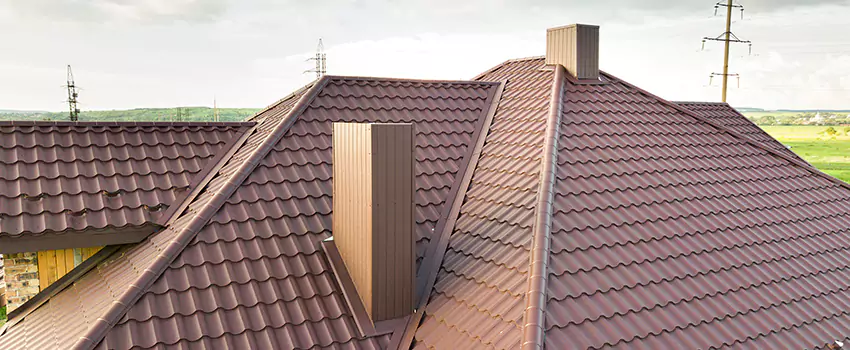 Residential Chimney Flashing Restoration in Levittown, NY