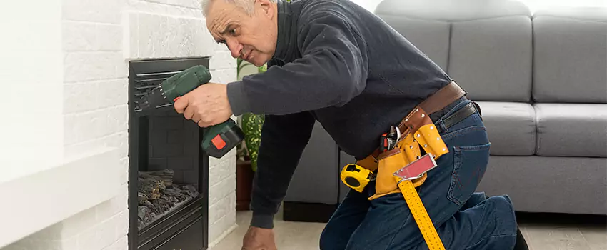 New Indoor Fireplace Installation in Levittown, New York