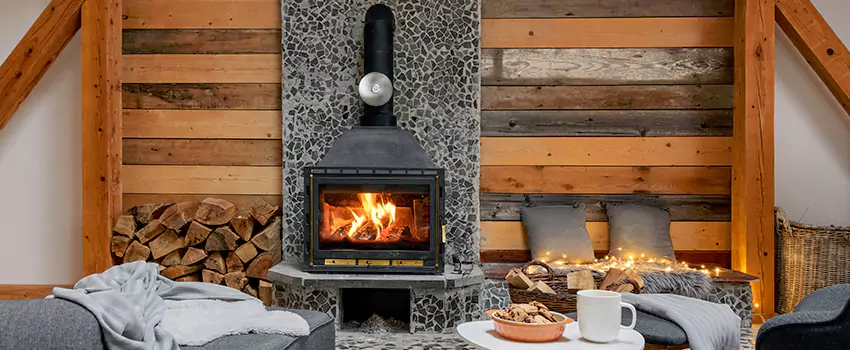 Thelin Hearth Products Direct Vent Gas Stove Fireplace Inspection in Levittown, New York